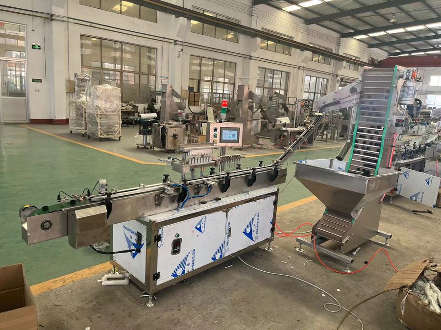 Linear Wadding Machine on production line
